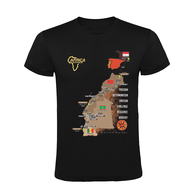 T-shirt enfant Logo Africa Race noir